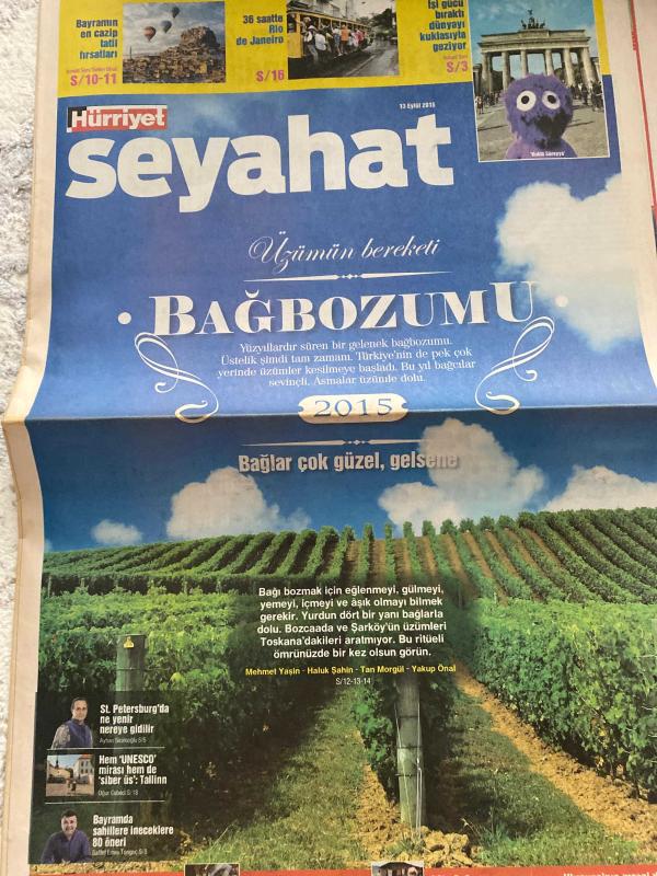 HÜRRİYET SEYAHAT GAZETESİ DOĞUM GÜNÜ HEDİYESİ- 13 EYLÜL 2015