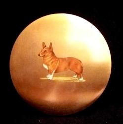 PİRİNÇ ÜZERİ MİNELİ ESKİ DÖNEM PUDRİYER İÇİNDE BİR MİKTAR PUDRA VAR HALİYLE ÇAP 7,5 CM