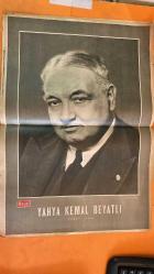 HAYAT HAFTALIK HABER MECMUA, DERGİSİ - ORTA SAYFA POSTER: YAHYA KEMAL BEYATLI 1884-1958 - SIRA NO: 111 SAYI: 111 TARİH: 21 KASIM 1958 - FRANCE NUYEN - BERKET RADO - HİKMET FERİDUN ES - İBRAHİM ÇAMLI - SADUN ALTUNA - SEMİRAL BİLBASAR - HİKMET ANDAÇ - FİRUZ ASKIN - AYHAN ERER - M. BÜRENKÖK - COŞKUN KARA - EKMEL HÜROL - NİHAT AYBARS - COŞKUN ORHON - ŞAHAP AKALIN - BEYHAN GÖNENÇ - GÜLGÜN KUTLU - FAİZE ÖZBOLHAN - ZELİHA BERKSOY - SEMİHA BERKSOY - REFİK CEVAT ULUNAY - VECDİ BÜRÜN - PEYAMİ SAFA - MARILYN MONROE - ARTHUR MILLER - CÜNEYT GÖKÇE - ERCÜMENT KARACAN - CEMİLE KARACAN - HÂLE SÜREMEN - SIDIKA CAVİT - PERİ HAN - MÜNİFE AKSAL - ZİŞAN KOYUNCU - ŞİVE DİLBER - EMMY KANDİOTTI - NADİDE ULUANT - FUREYA - SONIA ZEYYAD - AYDA AREL - REMİDE SAYAR - LEYLA AKKOYUNLU - SUAT ŞAKİR - AYFER FERAY - HALE KENT - DÜNDAR KARAŞAR - HASAN ATEŞ - VEHBİ BEY - İTHAAN SABRİ ÇAĞLAYANGİL YAHYA KEMAL'İN TABLO HALİNDE PORTRESİ - SUSI WONG - ANKARA'NIN ATATÜRK BULVARI - ANA KIZ - EVDE  -  EKSİKSİZ TAM TAKIM 48 SAYFA