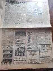 Cumhuriyet Gazetesi - 19 Ekim 1957 - Bir Savaşçı Yazan Nadir Nadi Başmakale  - Adnan Menderes Dün İsmet İnönü'ye  Ağır Bir İthamda Bulundu - Üstad Hüseyin Cahit Yalçın'ı Dün Kaybettik Fotoğraf - Şemsettin Günaltay Demokrat Partilileri Yardıma Çağırdı - Hürriyet Partisi Seçim Beyannamesi Açıklandı - Türk Uçakları Suriye Üzerinde Uçmamıştır - Cumhurbaşkanı Neden Seçim Nutku Söylüyor - Cumhuriyetçi Millet Partisi'nin Dünkü Büyük Mitingi - Türkiye'nin Altınları - 20 Liraya Bir Yahudi Nakleden M. Kenan Kan Yazı Dizisi - İblisin Kızı Yazan Guy Des Cars Yazı Dizisi - Abdurrahman Gazi Garnizonunun Temeli Dün Atıldı - Kıbrıs'ta Bombalar Patlamaya Başladı - Rus Peyki yazan Burhan Felek - Ankara'da Asya Gribi Şiddetlendi - Asya Gribine Yakalanan Hürriyet Partisi Liderleri Fevzi Lütfi Karaosmanoğlu Turan Güneş Osman Nuri Göver - Dünkü İlk Antremanda Yalçın Granit Milli Takımdan Affını İstedi - Ankara Kapalı Spor Sarayı Açılıyor - Behzat Burak Raşit Rıza Jübilesi şehir komedi tiyatrosunda - Tamek