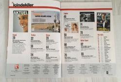 YENİ AKTÜEL HAFTALIK HABER DERGİSİ - SAYI 103 - 26 HAZİRAN / 4 TEMMUZ 2007 ABD KARŞITI RÜZGÂR: PUTİN’İN KARİZMASI PATLADI - “ÇAR”LIK TÜRKİYESİ - KURU-PİLAVCI ROBERTO CARLOS FENERBAHÇE’DE - ASI LINCOLN YAŞLI CARLOS’A KARŞI - HUDSON ENSTİTÜSÜ KRİZİNİ ANLAMA KILAVUZU - PSİKOTATİL: AŞK ACISINDAN SINAV STRESİNE HER DERDE DEVA - “SAYIN CELAL BAYAR, 15 KURUŞUMU İSTİYORUM” - ECZA DOLABINA GİREN KALP MASAJI CİHAZI - MOSKOVA CITY’NİN YENİ ZENGİNLERİ - BURCU ÇETİNKAYA: GÜZELLİĞİNİ BİLE SOLLADI - 22 TEMMUZ’UN BAĞIMSIZ ADAYLARI - BRİÇ MASASI NİKÂH MASASINA BENZER - AMERİKA DA YALNIZLIK BURCUNDA: TANPINAR’IN “HUZUR”U ABD’DE - İYİ OKURA TATİL YOK: ÜNLÜ YAZARLARDAN KİTAP ÖNERİLERİ - BRUCE WILLIS’E HAVADA AYAR: DIE HARD 4.0 GELİYOR - FERDİ TAYFUR DİZİYE KİRALIK - TÜRKLERİN SPERMİ BİTİYOR! - ROBERTO CARLOS - LINCOLN - PUTİN - DAVUT ÖZGÜL - CELAL BAYAR - BURCU ÇETİNKAYA - NİL KARAİBRAHİMGİL - FUNDA ARAR - MFO - MARTIN LUBENOV - ENNIO MORRICONE - NINO ROTA - JOE SATRIANI - TOOL - BRAD PITT -  -  98 SAYFA