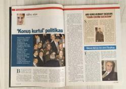 YENİ AKTÜEL HAFTALIK HABER DERGİSİ - SAYI 38 - 30 MART / 5 NİSAN 2006 MUCİZE SU TERAPİSİ: AYURVEDA’DAN GELEN 6 BARDAKLIK ŞİFA - AMCAZADE’NİN TORUNLARI: MEHVES EVİN VE BANU GÜVEN - AYÇA ŞEN: “İHRAÇ FAZLASI KUŞAĞIZ” - ALSANCAK STADI’NDAKİ İSKELETLERİN SIRRI - KİREÇBURNU KİMİN SORUNU? BELGELİ TARTIŞMA - TÜRKİYE BU STATLARDA YOK: DÜNYA KUPASI STADYUM DOSYASI - İRAN’DA SAVAŞ İLE FLÖRT: GENÇLER ABD’YE GÖÇMEK İSTİYOR - FRANSIZ GEZGİNLERİN PAKİSTAN SERÜVENİ: TÜRKLER MÜSLÜMAN DEĞİL Mİ? - NATALIE PORTMAN’IN GÖZLERİNDE ŞİDDETİN HALLERİ - ÇİN ASTROLOJİSİ: KÖPEK YILI NE GETİRECEK? - DOĞAN CÜCELOĞLU’NDAN ÖSS KILAVUZU - ERDOĞAN ÇINAR: “ASIL HIRİSTİYAN ALEVİLER” - GÜNDÜZ VASSAF’IN ALBÜMÜNDEN: BOSTON VE TOTALİTERLİK - İSTANBUL FİLM FESTİVALİ’NİN ALTERNATİF FİLMLERİ - MOZART’IN BABASININ KEMANI ARTIK CİHAT AŞKIN’DA - “V FOR VENDETTA” VİZYONA GİRİYOR: KAHRAMANIM BİR TERÖRİST - SANATSEVER 100 BİN ÇOCUK: ARALIK DERNEĞİ’NDEN TİYATRO ATAĞI - MEHVES EVİN - BANU GÜVEN - AYÇA ŞEN - DOĞAN CÜCELOĞLU - 98 SAYFA
