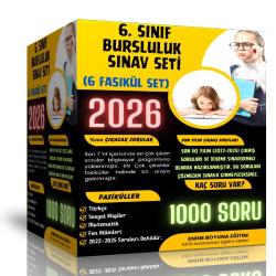 2026 6. Sınıf Bursluluk Sınav Seti (6 Fasikül Kitap)