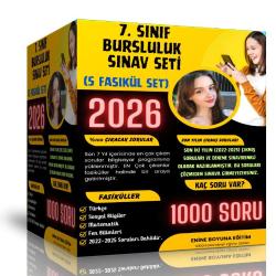 2026 7. Sınıf Bursluluk Sınav Seti (6 Fasikül Kitap)