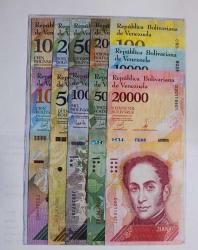 VENEZUELA BOLİVAR 21 ADET PARA SETİ ÇİL KONDİSYONDA