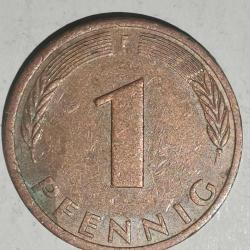 ALMANYA 1977 F   1 PFENNIG