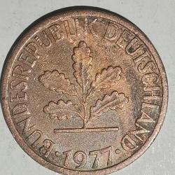 ALMANYA 1977 F   1 PFENNIG