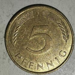 ALMANYA 1991 F    5 PFENNIG
