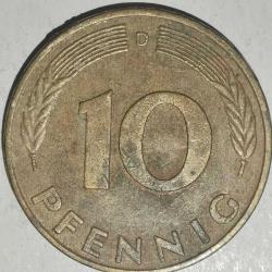 ALMANYA 1976 D    10  PFENNIG