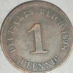 ALMANYA 1898 G   1 PFENNIG