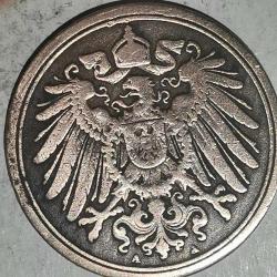 ALMANYA 1890 A    1 PFENNIG