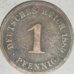 ALMANYA 1898 F    1 PFENNIG