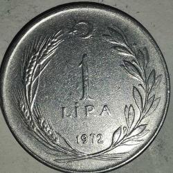 TÜRKİYE  1972     1  LİRA