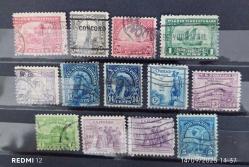 klasık amerıkan posta  pulları