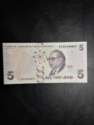 9. EMİSYON 5 TÜRK LİRASI F 258 846847 ÇİL ( K. MERDİVEN ) TCB 3021