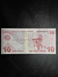 9. EMİSYON 10 TÜRK LİRASI  G 059 809810  ÇİL (  K. MERDİVEN ) TCB 3123