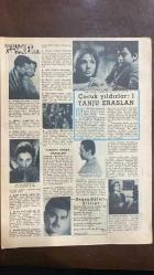 YELPAZE RESİMLİ SALON MECMUASI DERGİSİ - SAYI : 63 - 24 NİSAN 1961 -METİN ERKSAN – YÜCEL ALTUĞ – NURHAN NUR – METİN SEREZLİ – ORHAN SABUNCU – HÜSEYİN KAŞİF – ALTAN KARINDAŞ – BAKİ TAMER – KEMAL KAN – HÜMAŞAH HİÇAN – AYTEN GÜVENÇ – HAYRİ ESEN – HAYATİ HAMZAOĞLU – ORHON M. ARIBURNU – EROL TAŞ – EŞREF KOLÇAK – AVNİ DİLLİGİL – SUNAY USLU – MUZAFFER TEMA – NECİL OZON – GÜLİSTAN GÜZEY – KENAN PARS – CHARLIE CHAPLIN – SOFIA LOREN – MARILYN MONROE – JOE DI MAGGIO – CLARK GABLE – ROSSANO BRAZZI – OLIVIA DE HAVILLAND – GUY GREEN – TANJU ERASLAN – NUSRET ERASLAN – LEYLA SAYAR – HALİT REFİK – EKREM BORA – BEHÇET NECATİGİL – TÜRKER İNANOĞLU – MELİH VASSAF – AYDIN GÜN – DIANA JAMIESON – METE UĞUR – İNCİ BAŞARIR – ATTİLA MANİZADE – İCLAL AR – SELMA AYKAN – A. TOPUZ – ÖMER SEZER – TÜRKAN YOLAÇ – GÜZİDE DELİDENİZ – HULKİ SANER – B. KUYUMCU – DEMİRHAN ALTUĞ – N. PEROF - SİNEMA HABERLERİ – OPERA – TİYATRO – HAFTANIN PORTRESİ – ÇOCUK YILDIZLAR – YABANCI SİNEMA – ŞİİR SEÇKİSİ - GURUR FOTOROMANI  - 26 SAYFA