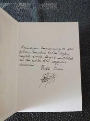 RESSAM HAKKI İNAN 1987 KASTAMONUDA HASAT  KONULU TEBRİK KARTI. ISLAK İMZALI.