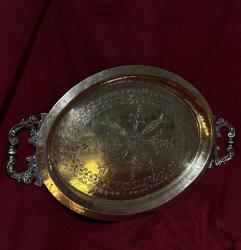 PİRİNÇ TEPSİ KALEM İŞÇİLİKLİ