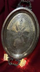 PİRİNÇ TEPSİ KALEM İŞÇİLİKLİ