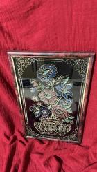 ÇERÇEVE TABLO KUMAŞ ÜZERİ SİMLİ EL İŞÇİLİĞİ