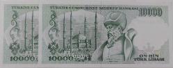 7.EMİSYON 4.TERTİP 10.000 ON BİN TÜRK LİRALARI I79317807-I79317808 SERİ NOLU ORİJİNAL KAĞIT PARALAR ÇİL NADİR
