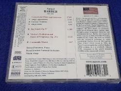 SAMUEL BARBER PIANO CONCERTO MÜZİK CD  (SIFIR)