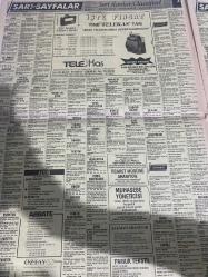 SABAH SARI SAYFALAR SERİ İLANLAR GAZETESİ DOĞUM GÜNÜ HEDİYESİ- 10 TEMMUZ 1992-selvi Tekstil Sanayi-palet limited Şirketi-elma kent villaları-Demircioğlu inşaat-Emin otomotiv-Çetaş otomotiv-ruşen ticaret-kuran otomotiv-Kawasaki-Yavuz oto-Ortaköy otomotiv-en kar A-EA oto-Pamukbank konut destek kredisi-Çarmıklı Yapı-Seren ahşap-lider bilgisayar-Cengiz ticaret- elber AŞ-çapa Sürücü kursu-akademik bilimler merkezi dershanesi-sigorta-garson-mobilya-kuaför-Çocuk bakım-emlakçı-sağlık-tahsilatçı-şoför-temizlik elemanı-tezgahtar-tornacı-kasap-pastane-muhasebe-Beşiktaş-Beykoz-Alibeyköy-Bağcılar-Bakırköy-Gayrettepe-laleli-Levent-Gaziosmanpaşa-Fatih-Beşiktaş-Fındıkzade-Küçükçekmece-Ortaköy-Florya-Fulya- Üsküdar-Göztepe-Bağlarbaşı-Ataşehir-Yalova-Tuzla-Avcılar-Ulus-Merter-Anadoluhisarı-Tarabya-Sefaköy-yakacık-Suadiye-moda-kazasker-Maltepe-Kartal-Kalamış-Kadıköy-bostancı-akatlar Mecidiyeköy-Kocamustafapaşa-Çamlıca-Koşuyolu-Pendik-Kozyatağı-Ford-Mercedes-Citroen-BMW-Mazda-Kartal