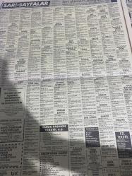 SABAH SARI SAYFALAR SERİ İLANLAR GAZETESİ DOĞUM GÜNÜ HEDİYESİ- 16 EYLÜL 1992-Coşkun kürk-gökşen akşam lisesi-Türkan penye ihracatı-gözen önlisans kursları-erkoç-Altındağ-ekol giyim-veli göçer arsa ofisi-uğur evleri Yapı kooperatifi-Raykent evleri-özel talaş değirmeni-yaman otomotiv-yorgun oto-serer motorlu araçlar-sigorta-garson-mobilya-kuaför-Çocuk bakım-emlakçı-sağlık-tahsilatçı-şoför-temizlik elemanı-tezgahtar-tornacı-kasap-pastane-muhasebe-Beşiktaş-Beykoz-Alibeyköy-Bağcılar-Bakırköy-Gayrettepe-laleli-Levent-Gaziosmanpaşa-Fatih-Beşiktaş-Fındıkzade-Küçükçekmece-Ortaköy-Florya-Fulya- Üsküdar-Göztepe-Bağlarbaşı-Ataşehir-Yalova-Tuzla-Avcılar-Ulus-Merter-Anadoluhisarı-Tarabya-Sefaköy-yakacık-Suadiye-moda-kazasker-Maltepe-Kartal-Kalamış-Kadıköy-bostancı-akatlar Mecidiyeköy-Kocamustafapaşa-Çamlıca-Koşuyolu-Pendik-Kozyatağı-Ford-Mercedes-Citroen-BMW-Mazda-Kartal
