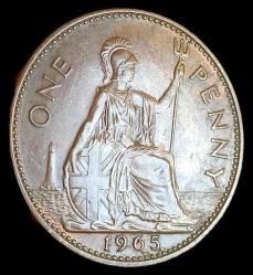 İngiltere 1965 1 Penny Çil