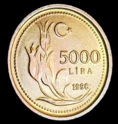 1998 5000 Lira kalın