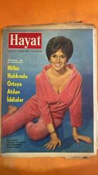 HAYAT HAFTALIK HABER MECMUA, DERGİSİ - SIRA NO: 443 SAYI: 14 TARİH: 1 NİSAN 1965 YVONNE ROMAIN - ŞEVKET RADO - HİKMET FERİDUN ES - HİKMET ANDAÇ - ATATÜRK İLAVESİ - KIRAL FARUK - SÜREYYA - ŞAH (İRAN) - WINDSOR DÜKÜ - WINDSOR DÜŞESİ - KRALİÇE ELIZABETH - PRENSES MARGARET - DAVID AMCA - YAPI VE KREDİ BANKASI - ARÇELİK - HAYAT İDEAL TÜRK KADINI YARIŞMASI - KAISERPRASS - BASIN AHLAK YASASI - MISIR SARAYI - LONDRA SEFARETHANESİ - VİYANA MUAYENESİ - HAYAT KADINLIĞI - EV KADINLIĞI - FİZİK GÜZELLİK - ŞAHIN OĞLU VE KÜÇÜK KIZI - HAYAT SOHBET KÖŞESİ - KENDİNE DEĞER BİÇME ÜZERİNE DENEME - İNGİLİZ BASINI - WINDSORLAR’IN 25. EVLENME YILDÖNÜMÜ - GÖZ AMELİYATI VE SARAY BARIŞMASI - MISIRLI HANIM ANLATIMI - KIRAL FARUK’UN GİZLİ HAYATI - SCHERK - D’AMADE - MONCHY - İZZOVSKY - NİJERE - VANDENBERG - CHAMBERLAIN - DALADIER - HITLER - MUSSOLINI - KENT CLANO - BEATLES - RINGO STARR - JOHN LENNON - GEORGE HARRISON - PATTI BOYD - PAUL MCCARTNEY - SHIRLEY TEMPLE - MAO TSE TUNG - EYÜ -  EKSİKSİZ TAM TAKIM 48 SAYFA
