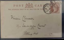 1893 Belfast Irlanda-İngiltere Posta Kartı - ebay ortalama satış değeri 100 USD