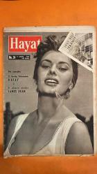 HAYAT HAFTALIK HABER MECMUA, DERGİSİ - ORTA SAYFA POSTER: TÜRKİYE 20 YIL OLDU - SIRA NO: 34 SAYI: 34 TARİH: 31 MAYIS 1957 SOPHIA LOREN - JAMES DEAN - HİKMET FERİDUN ES - İBRAHİM ÇAMLI - SEMİRAL BİLBAŞAR - FİKRET ARIT - AYHAN ERER - HATAY’IN KURTULUŞ YILDÖNÜMÜ - ATATÜRK BULVARI - FRANKFURT MAĞAZA CAM TEMİZLİĞİ - MONTANA RODEO MÜSABAKASI - LONDRA POLİSLERİ VE OYUNCAK OTOBÜS - VİYANA BAĞCILARI VE ŞAPKALI KÜTÜKLER - AYASPAŞA KÖY MODASI - HİLTON YÜZME HAVUZU AÇILIŞI - DOĞRULUK ÜZERİNE SOHBET - ŞEVKET RADO’NUN YAZISI - WINDSOR AİLESİ - MRS. SIMPSON - KRALİÇE ELIZABETH - PARİS ZİYARETİ - HOLLYWOOD - TÜRKİYE CUMHURİYET MERKEZ BANKASI - DOĞAN KARDEŞ YAYINLARI - TİFDRUK MATBAACILIK - REKLAM MORAN - MONNIQUE VENNER - VEZİME FEYZİOĞLU - FEYZİOĞLU AİLESİ - GALATASARAY KULÜBÜ - UNION FRANÇAISE - YAPI VE KREDİ BANKASI - MERKEZ HAKEM KOMİTESİ - DOLMABAHÇE STADI - ERGUN (FENERBAHÇE) - METİN (GALATASARAY) - KADRİ (İSTANBULSPOR) - ABDULLAH (BEYKOZ) - COŞKUN (B -  EKSİKSİZ TAM TAKIM 48 SAYFA