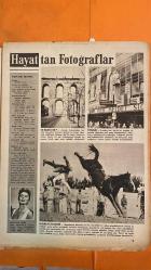 HAYAT HAFTALIK HABER MECMUA, DERGİSİ - ORTA SAYFA POSTER: TÜRKİYE 20 YIL OLDU - SIRA NO: 34 SAYI: 34 TARİH: 31 MAYIS 1957 SOPHIA LOREN - JAMES DEAN - HİKMET FERİDUN ES - İBRAHİM ÇAMLI - SEMİRAL BİLBAŞAR - FİKRET ARIT - AYHAN ERER - HATAY’IN KURTULUŞ YILDÖNÜMÜ - ATATÜRK BULVARI - FRANKFURT MAĞAZA CAM TEMİZLİĞİ - MONTANA RODEO MÜSABAKASI - LONDRA POLİSLERİ VE OYUNCAK OTOBÜS - VİYANA BAĞCILARI VE ŞAPKALI KÜTÜKLER - AYASPAŞA KÖY MODASI - HİLTON YÜZME HAVUZU AÇILIŞI - DOĞRULUK ÜZERİNE SOHBET - ŞEVKET RADO’NUN YAZISI - WINDSOR AİLESİ - MRS. SIMPSON - KRALİÇE ELIZABETH - PARİS ZİYARETİ - HOLLYWOOD - TÜRKİYE CUMHURİYET MERKEZ BANKASI - DOĞAN KARDEŞ YAYINLARI - TİFDRUK MATBAACILIK - REKLAM MORAN - MONNIQUE VENNER - VEZİME FEYZİOĞLU - FEYZİOĞLU AİLESİ - GALATASARAY KULÜBÜ - UNION FRANÇAISE - YAPI VE KREDİ BANKASI - MERKEZ HAKEM KOMİTESİ - DOLMABAHÇE STADI - ERGUN (FENERBAHÇE) - METİN (GALATASARAY) - KADRİ (İSTANBULSPOR) - ABDULLAH (BEYKOZ) - COŞKUN (B -  EKSİKSİZ TAM TAKIM 48 SAYFA