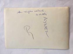 AHU TUĞBA'NIN ORİJİNAL FOTOĞRAFI  - 18 x 12 cm EBADINDA - AHU TUĞBA'NIN SÜHA KUTLU İLE EVLENDİĞİ GÜN YEMEK MASASINDAYKEN ÇEKİLMİŞ BİR KARE