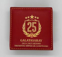 Galatasaray 25. Şampiyonluk Gümüş/Okside Hatıra Parası Orjinal Darphane Kutusuyla Birlikte Çill