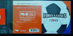 2016 Tayland Euro Goals Futbol Pul Karnesi - Tam Set Sticker Pul Blok