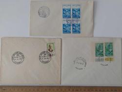 1956 SARIYAR BARAJI-MEHMET AKİF ERSOY'UN 20.ÖLÜM YILI VE 1958 BAĞDAT PAKTI KONSEYİ ORİJİNAL İLK GÜN ZARFLARI ZZ1 NADİR