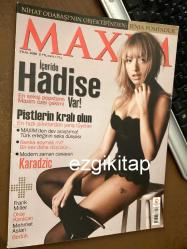 maxim dergisi eylül 2008 (hadise frank miller okay karacan bedük miranda kerr radovan karadziç jenia pompadur dana rogoz moda magazin)