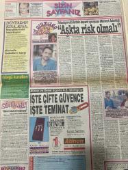 SABAH MELODİ GAZETESİ DOĞUM GÜNÜ HEDİYESİ - 12 EYLÜL 1992 -Ruhat Mengi-Julia Roberts-Süleyman Turan-Bülent Kısa-Seda Güler-Mehmet Aslantuğ-Sezen Aksu-Prof. Belgüden-Muazzez Abacı-Gülay Onay-Madonna-Meltem Doğangüzel-Nurdan Düzoğlu-Serap Kaymak-Nigdett Akyüz-Funda Ercida-Fatoş Çamlı-Tuğba Çiftas-Sıdıka Bozkurt-Tülin Karas-Hülya Çelik-Fatoş Atayalp-Müge Toptutku-Zümrüt Turan-Polaris-Aysel Yalçınkaya-Melek Çakır-Özge Özsalgam-Birgül Şimşek-Nesrin Güneş-Şebnem Aycan  Cana Modaevi-Maçka mezat müzayedeleri-Assos’ta devre mülkler-Ayrılsak da beraberiz-Strese rağmen formda ve güzel kalmanın yolları-Barbie doğum günü partisi-Cinsel bilgiler-Garip olaylar-Aşkta risk olmalı-İşte çifte güvence işte teminat-Çocuklarımızı yakıyoruz-Hayaliferi gerçekleşti-Ne oldu sana Meltem-Madonna hep aynı-Seçen de seçilen de kazanıyor  Ayrılsak da beraberiz-Süleyman Turan-Barbie doğum günü partisi-K. Erçetingöz