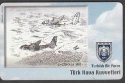 TÜRK HAVA KUVVETLERİ CN-235 CASA 1992 TELEFON KARTI