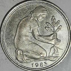 ALMANYA 1983 G     50 PFENNIG