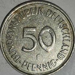 ALMANYA 1984 F     50 PFENNIG