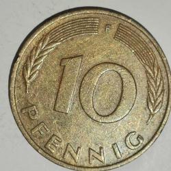 ALMANYA 1977 F     10 PFENNIG