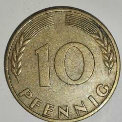ALMANYA 1969 F     10 PFENNIG