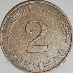 ALMANYA 1977 J     2 PFENNIG