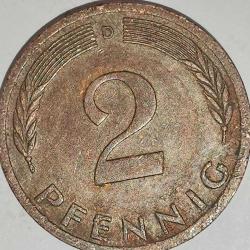ALMANYA 1976 D    2 PFENNIG