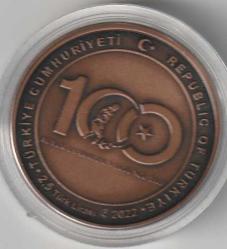 Bronz Hatıra Para Büyük Taarruz'un 100'üncü Yılı Darphane