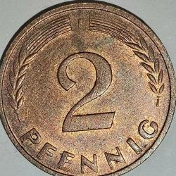 ALMANYA 1969 F    2 PFENNIG
